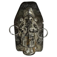 Santa Claus Belsnickle Miniature Chocolate Mold Antique 1900s, German