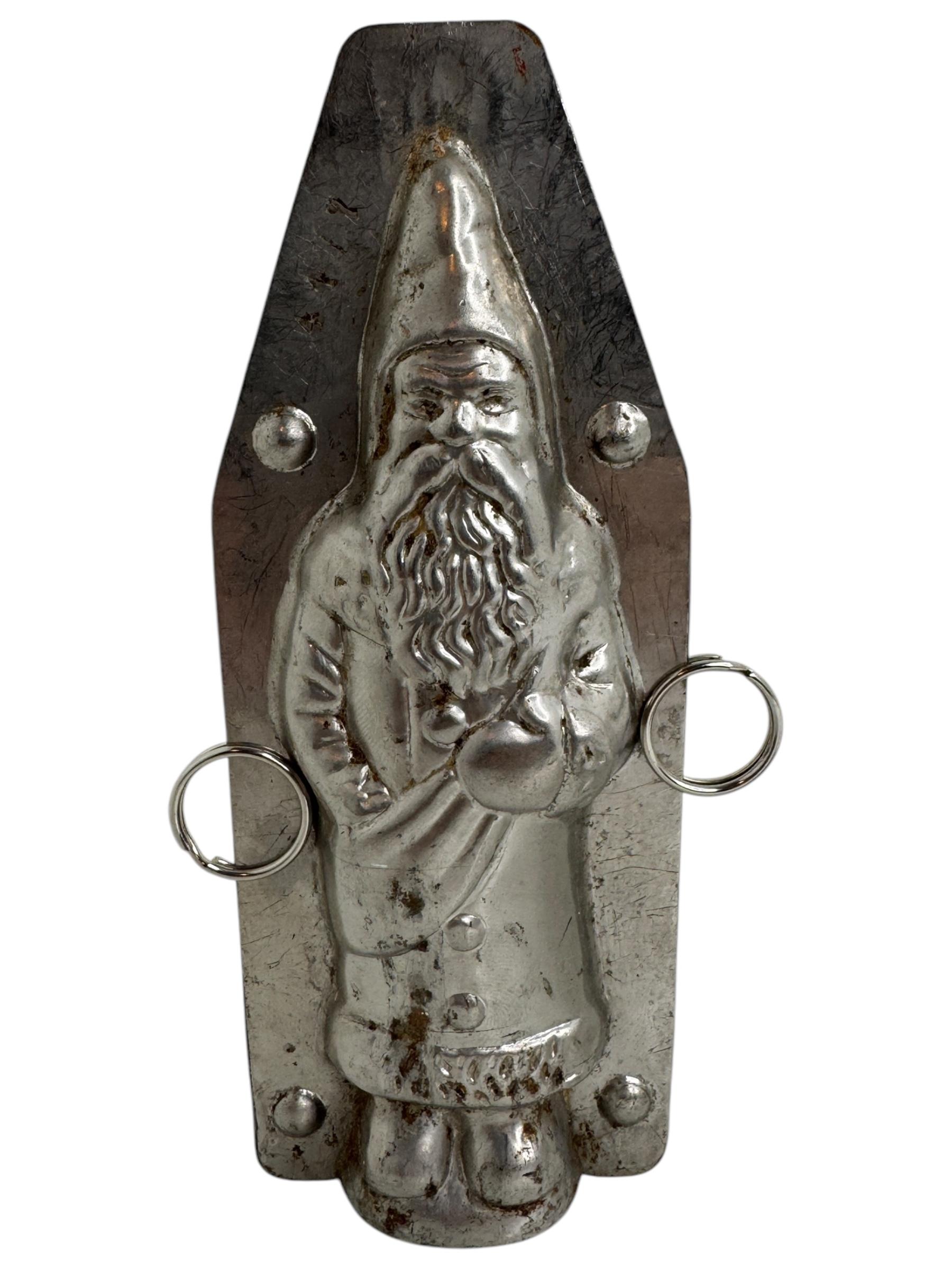 Santa Claus Belsnickle Chocolate Mold Antique 1910s, German Christmas For Sale 5