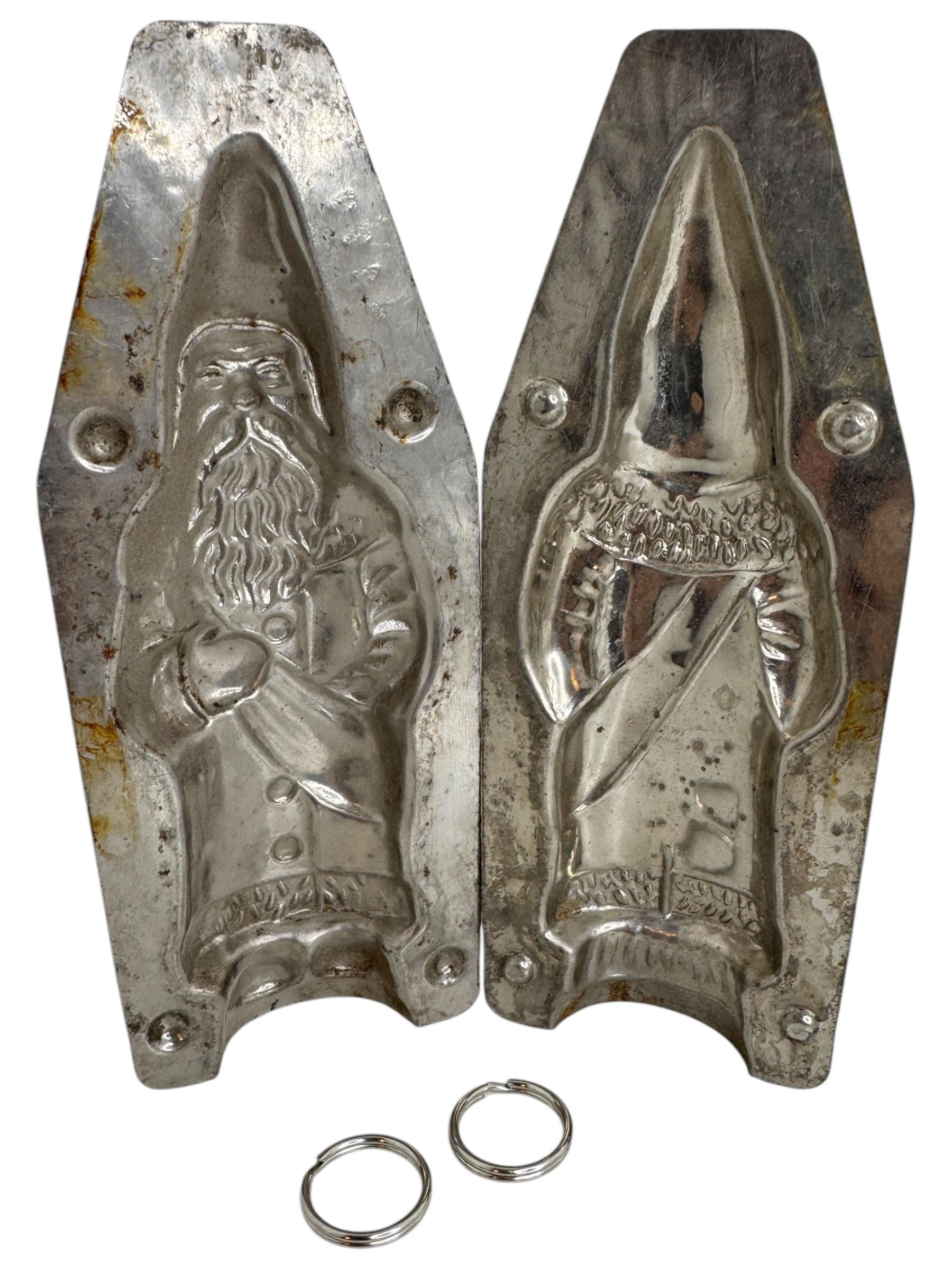Santa Claus Belsnickle Chocolate Mold Antique 1910s, German Christmas For Sale 3
