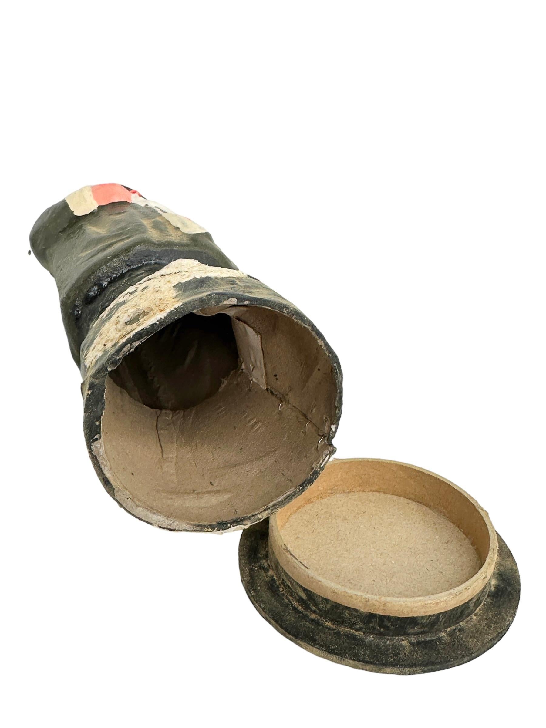 Santa Claus Belsnickel Papermache Candy Container German Christmas 1910s For Sale 1