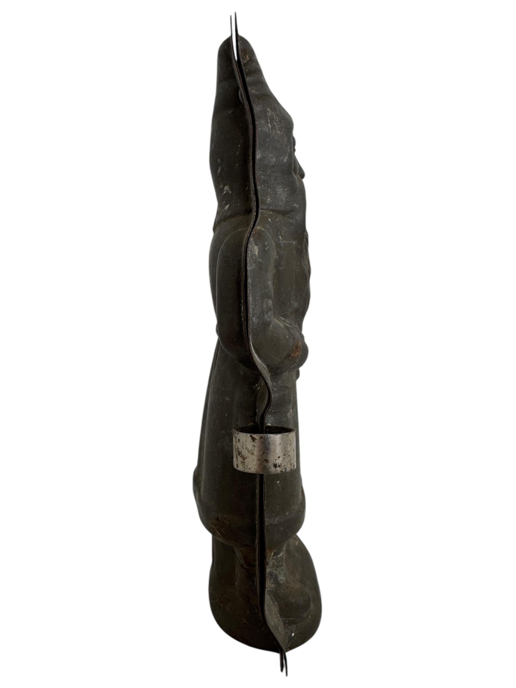 Santa Claus-Gürsnickle mit Laterne in Schokoladenform, antik, 1890er Jahre, Deutsch im Angebot 2