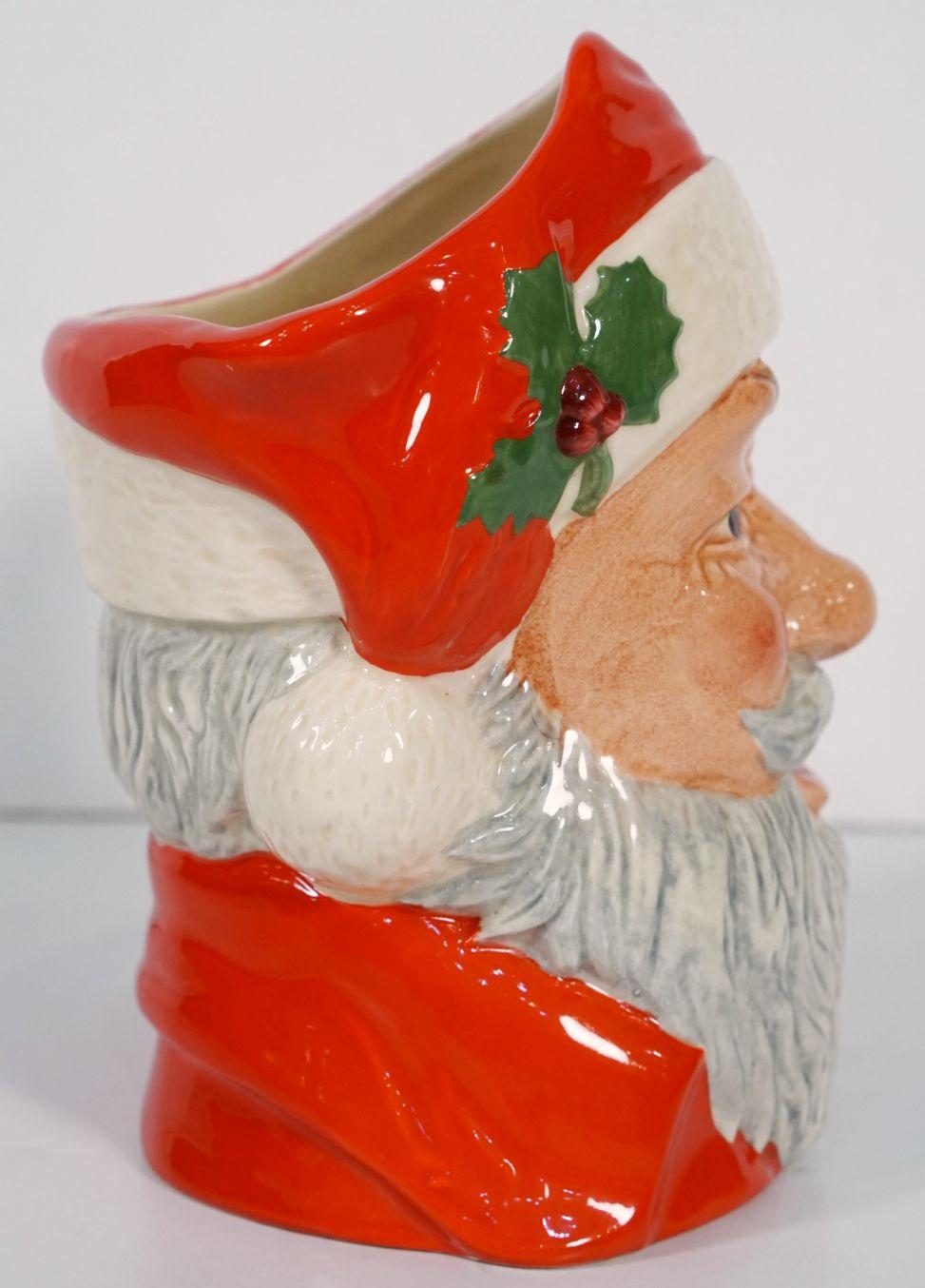 Glazed Santa Claus Character Jug by Royal Doulton, England For Sale