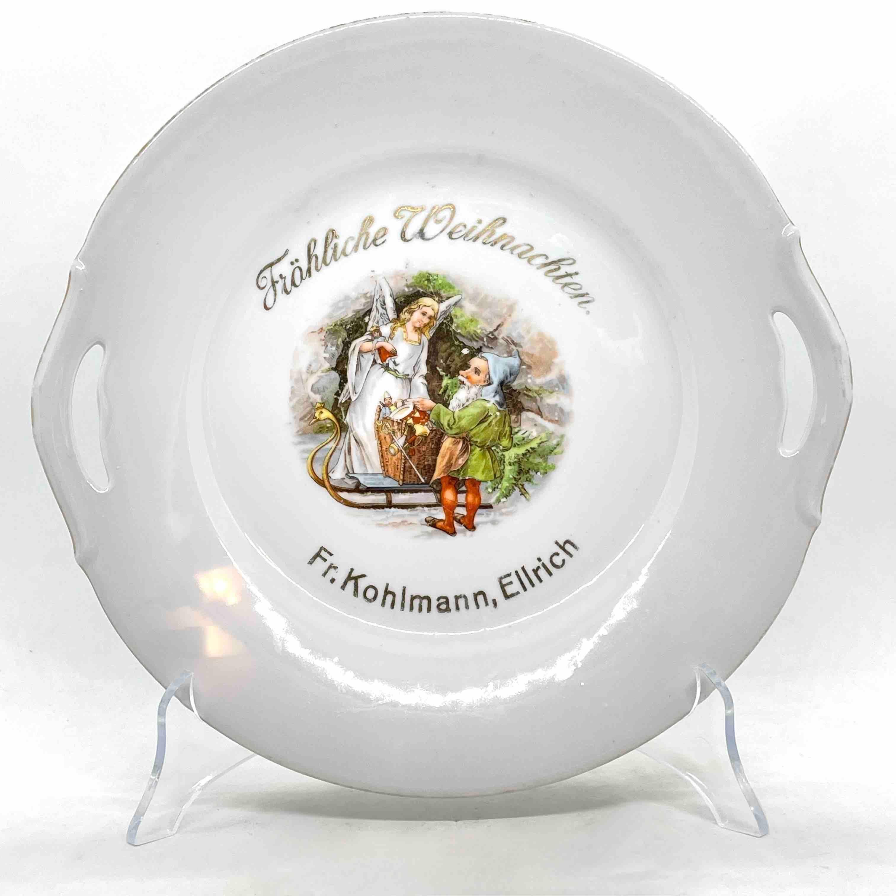 This beautiful Christmas plate is a nice addition to your Decoration for Santa Claus eve. It is marked at the back. Display Santas cookies in a nice way. Santa Claus will be delighted to see his cookies presented in such a stylish way and will be