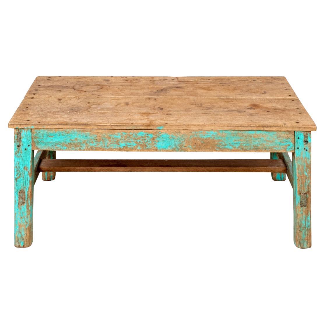 Santa Fe Painted Pine Cocktail Table From J. Sykes For Sale