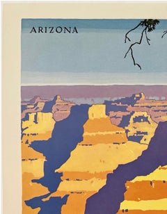 SANTA FE RAILROAD GRAND CANYON Original Vintage Railroad Travel Poster
