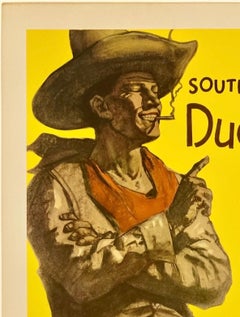 SANTA FE RAILROAD SOUTHWESTERN DUDE RANCHES Original Vintage Rail Travel Poster