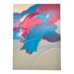 "A Janes" Peinture abstraite des années 1980 de Mary Jane Schmidt