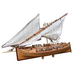 Antique Santa Lucia Model Ship, Museum Quality