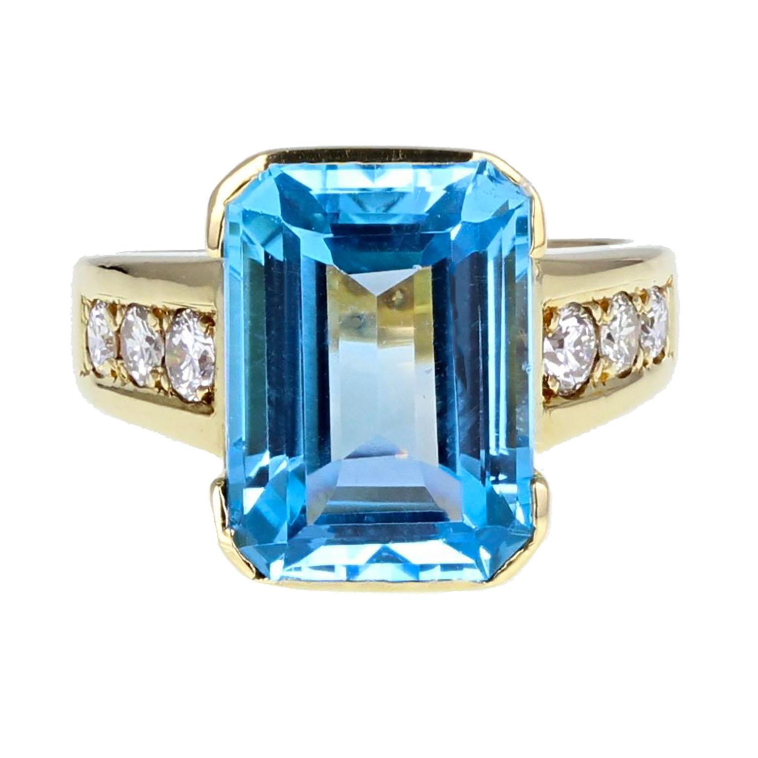 6 carat aquamarine ring