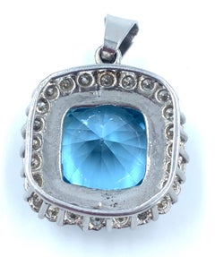 Santa Maria Aquamarin- und Diamant-Anhänger