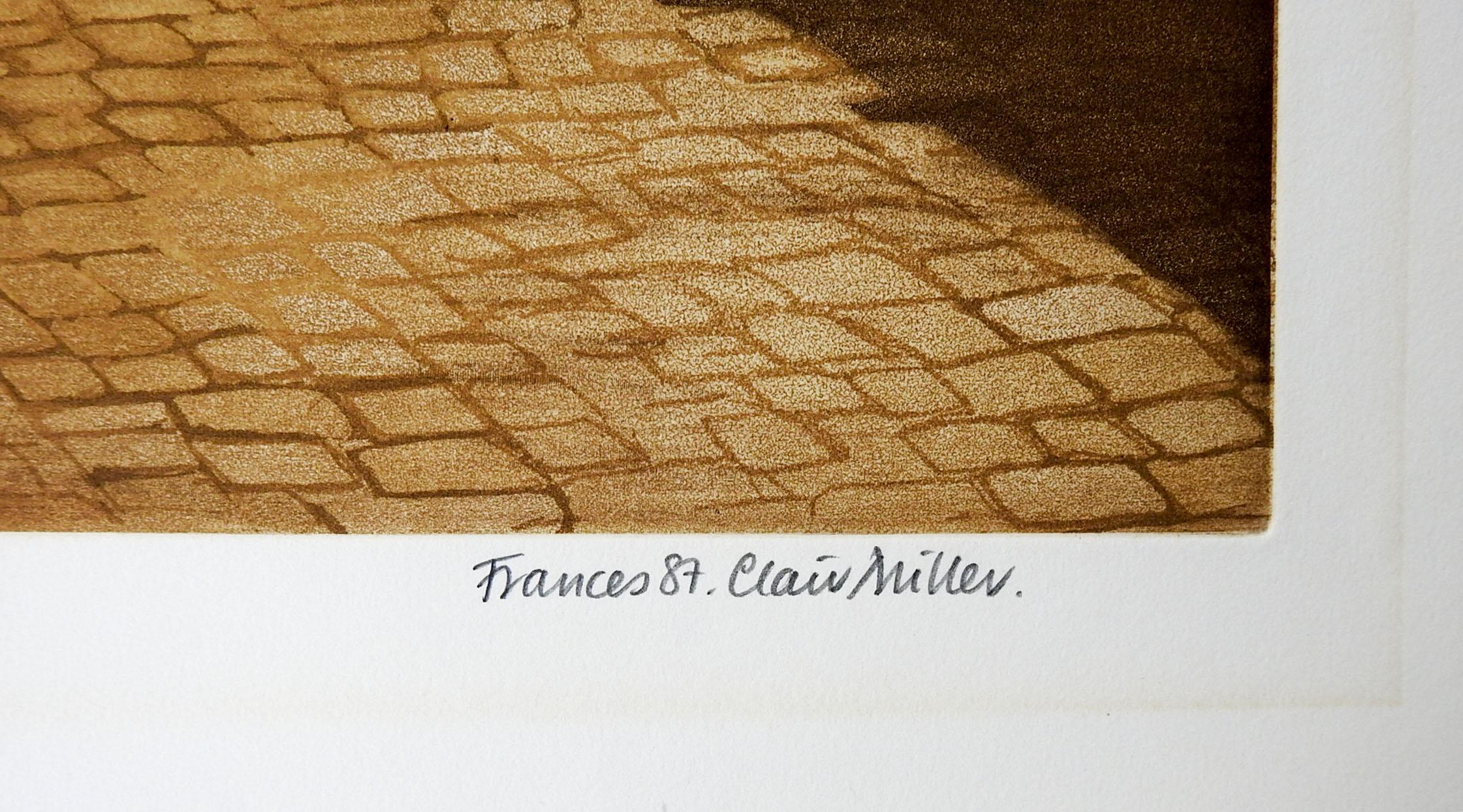 I Gesuiti  de Frances St. Clair Miller, gravure sur papier. L'église de Santa Maria Assunta à Venise, en Italie. Signé, numéroté 10/120 et titré au crayon dans la marge inférieure. Non encadré, taille de l'image 14.5 
