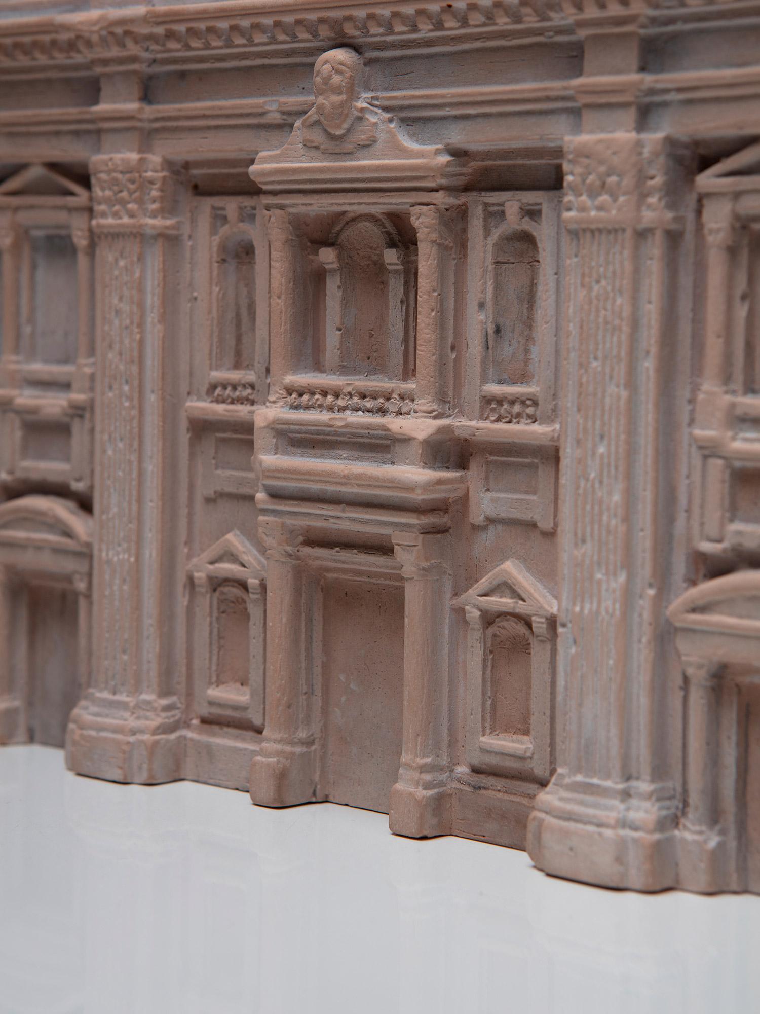 „Santa Maria del Fiore“ Terrakotta-Skulptur mit Kathedralenfront, Italien, 1950er Jahre (Mitte des 20. Jahrhunderts) im Angebot
