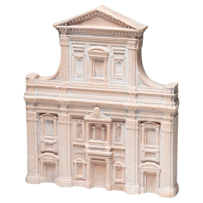 „Santa Maria del Fiore“ Terrakotta-Skulptur mit Kathedralenfront, Italien, 1950er Jahre im Angebot