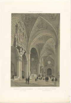 Santa Maria sopra Minerva, Rome – Gothic Church Interior, 1868