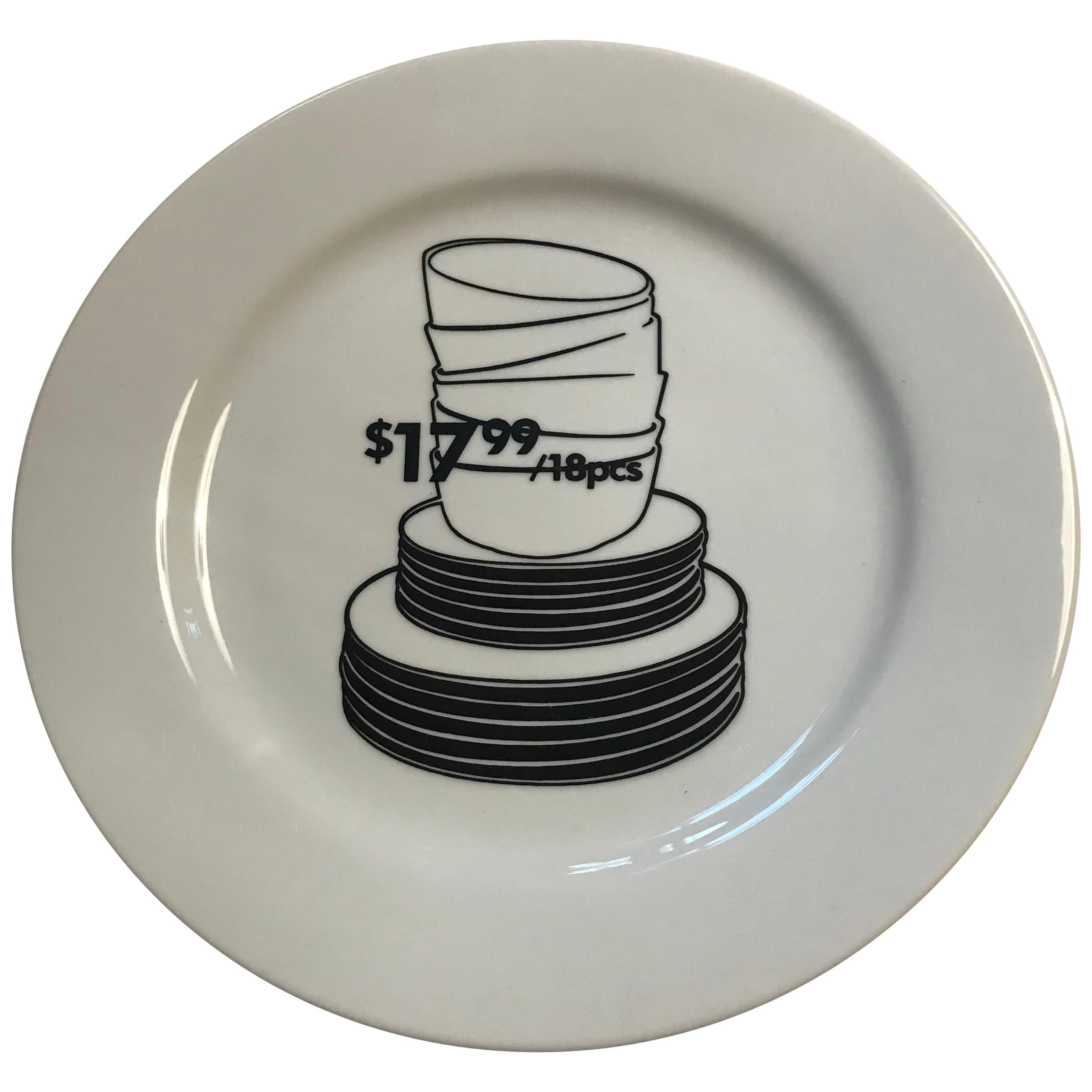 Santa Monica Museum of Art 20th Anniversary Kota Ezawa Plate