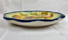 Santa Rosa Majolica Plate in Orange, Yellow, Green & Red-12.25” dia, Hand Painted