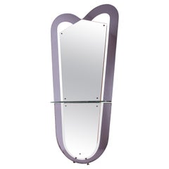Santamborgio & De Berti wall mirror with a shelf, Italy, 1965
