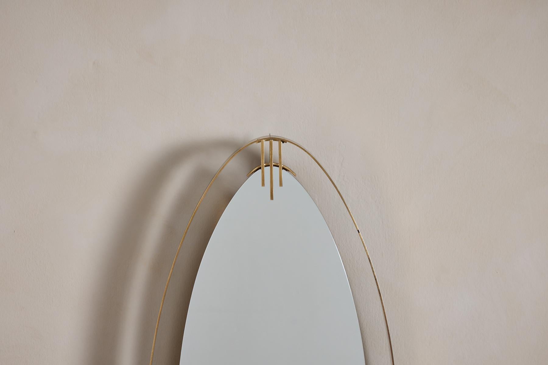 Santambrogio & De Berti Miroir en laiton en vente 7