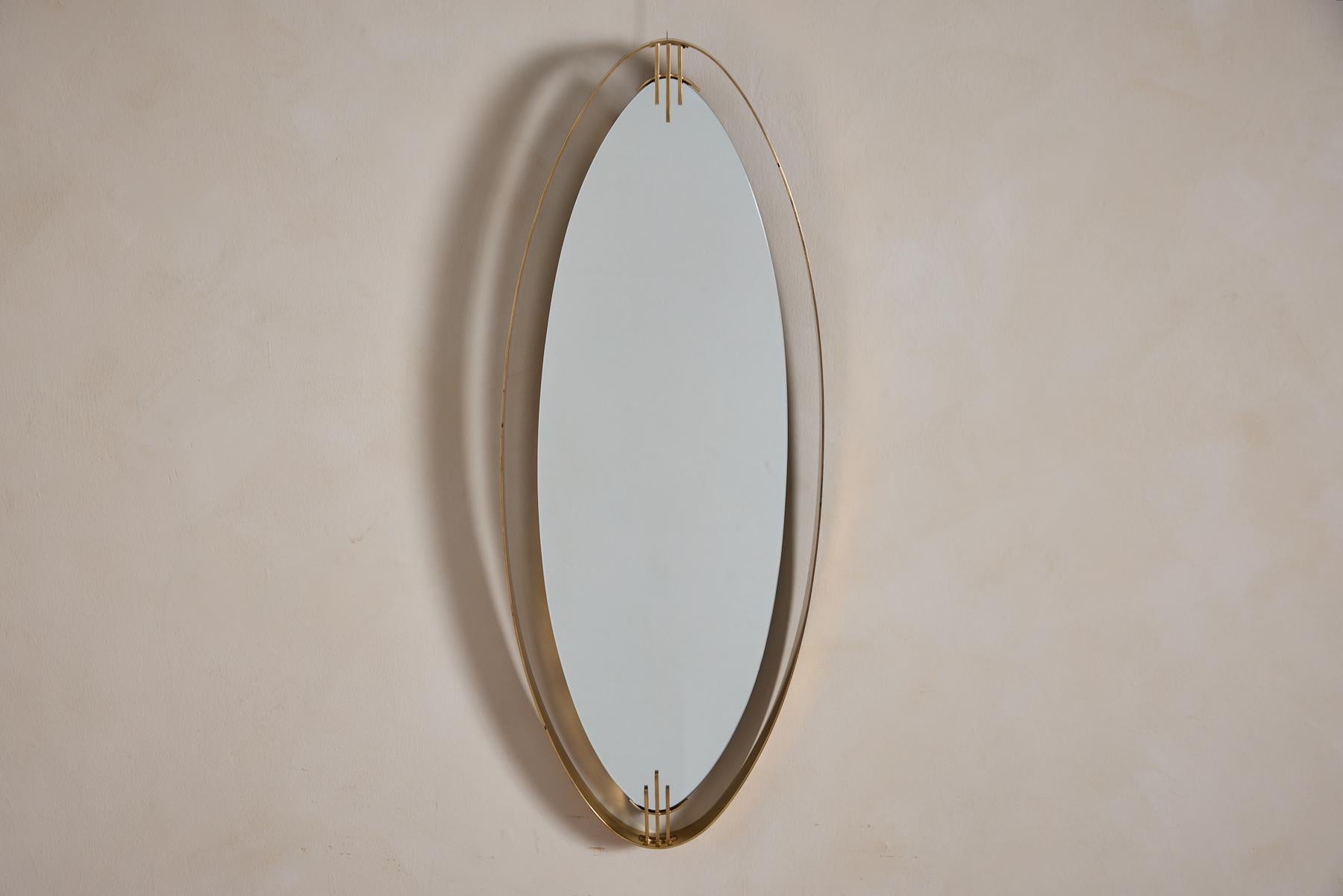 Santambrogio & De Berti Miroir en laiton en vente 8