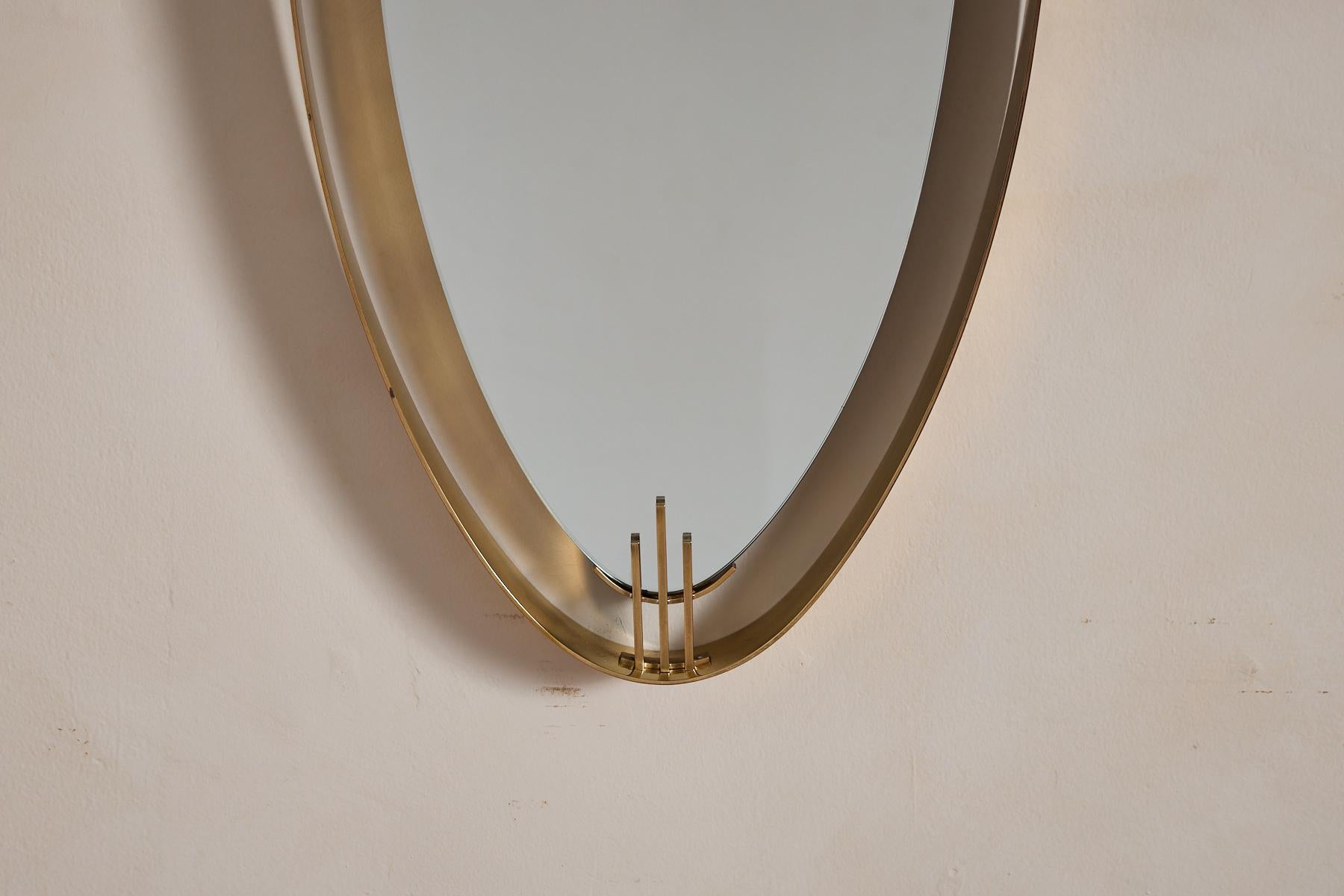 Santambrogio & De Berti Miroir en laiton en vente 11