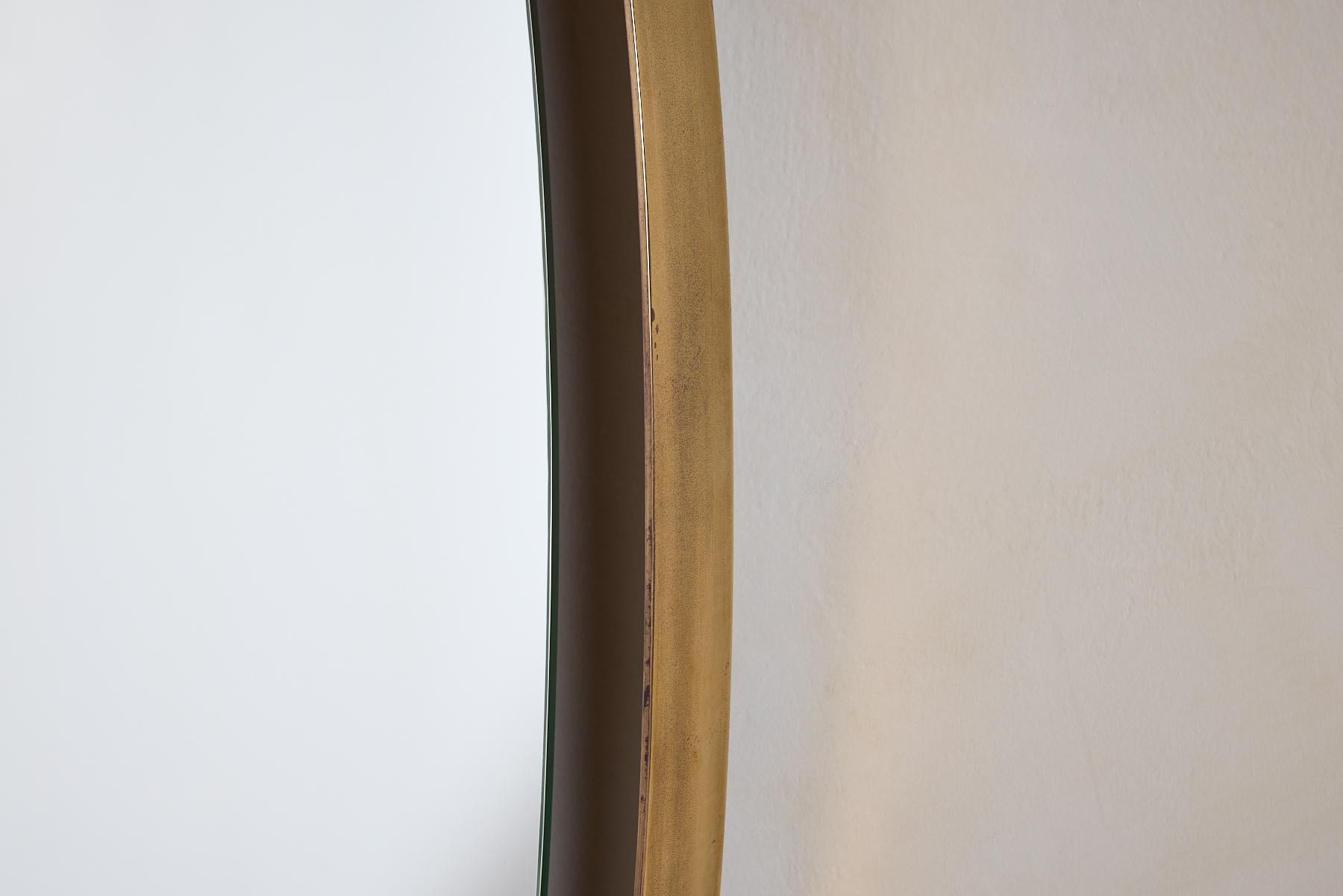 Santambrogio & De Berti Miroir en laiton en vente 1