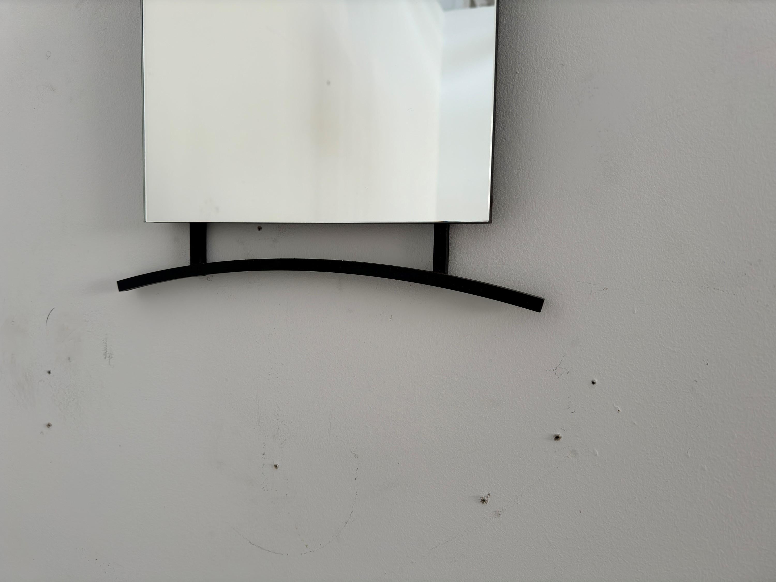 Mid-Century Modern Miroir lumineux Santambrogio De Berti (attr.), années 1950. en vente