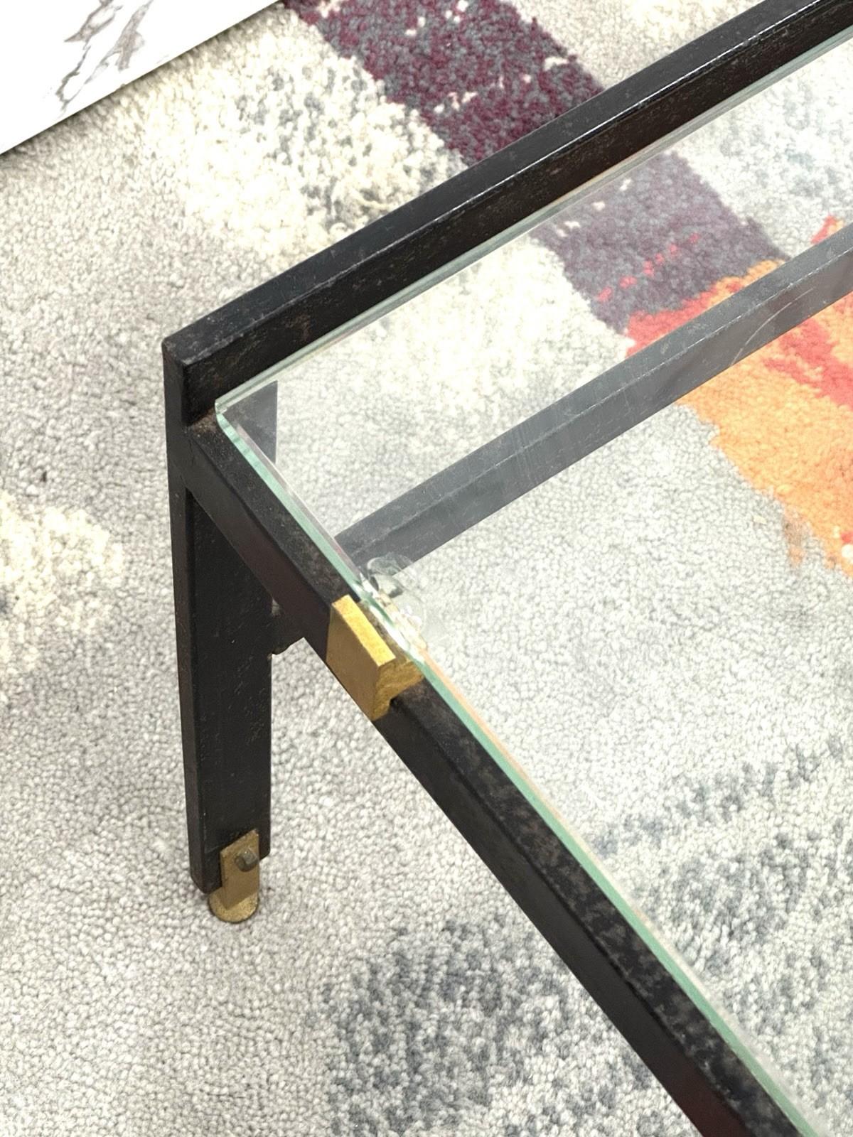 Sant’Ambrogio & De Berti Tavolino da salotto legno anni 60 design Modernariato en vente 3