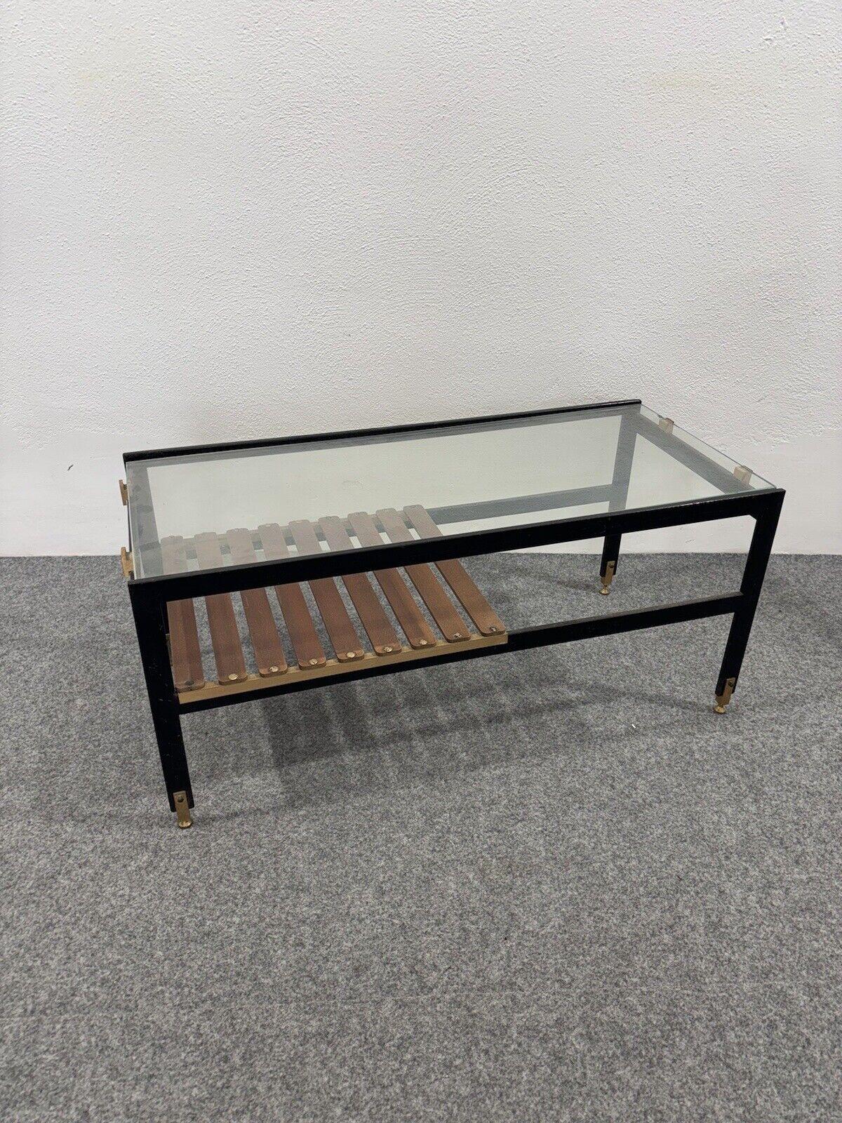 Sant'Ambrogio & De Berti Wooden coffee table 1960s design Modernism In Good Condition For Sale In Taranto, IT