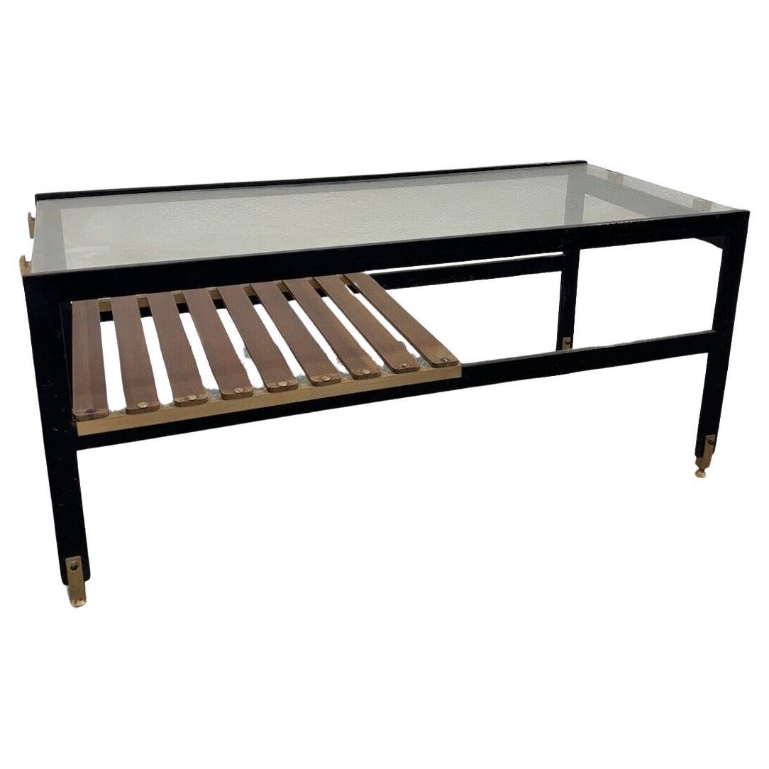 Sant'Ambrogio & De Berti Table basse en bois design des années 1960 Modernisme