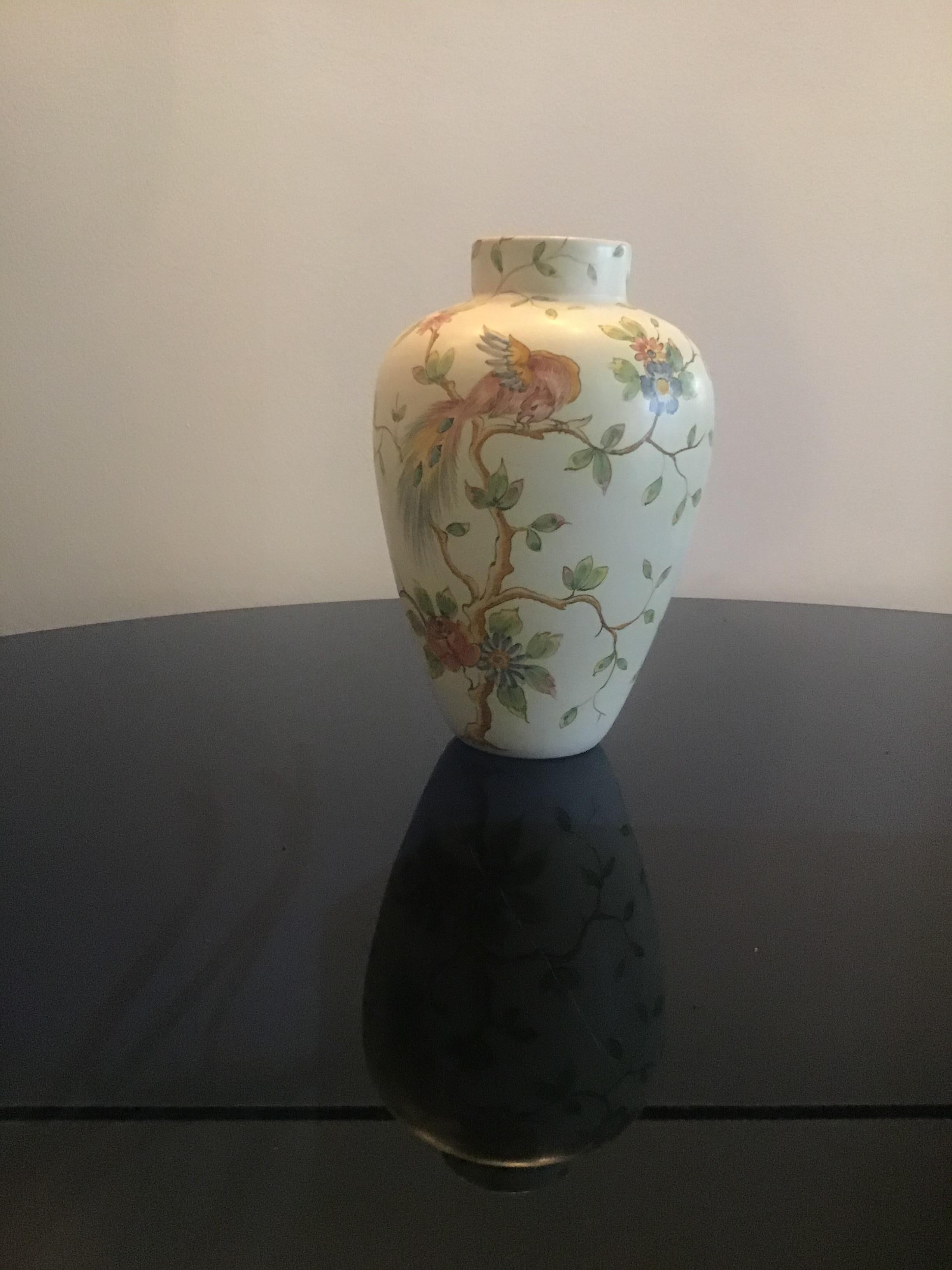 Santarelli “Gualdo Tadino” Vase Ceramic, 1940, Italy For Sale 1