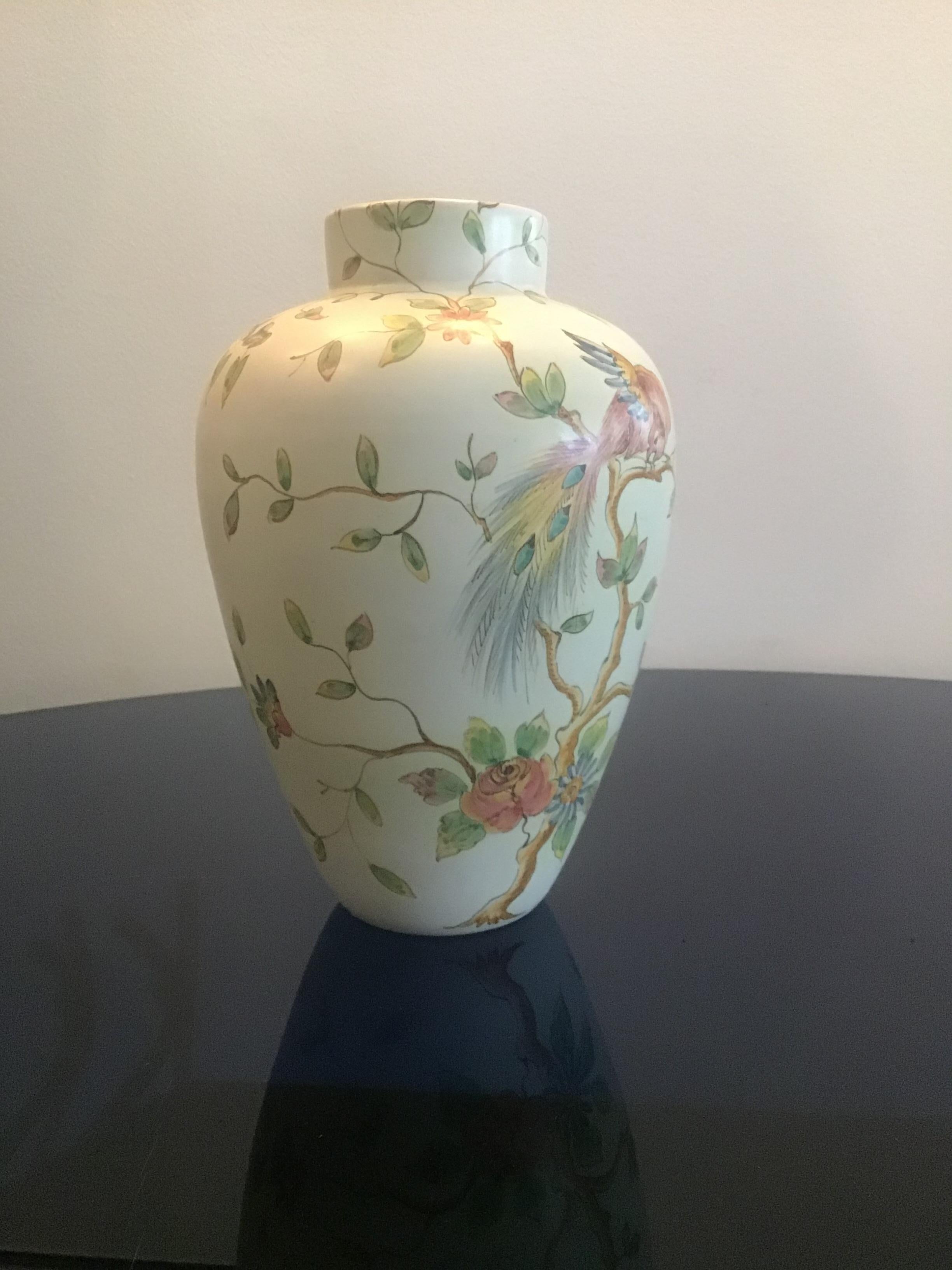 Santarelli “Gualdo Tadino” Vase Ceramic, 1940, Italy For Sale 3