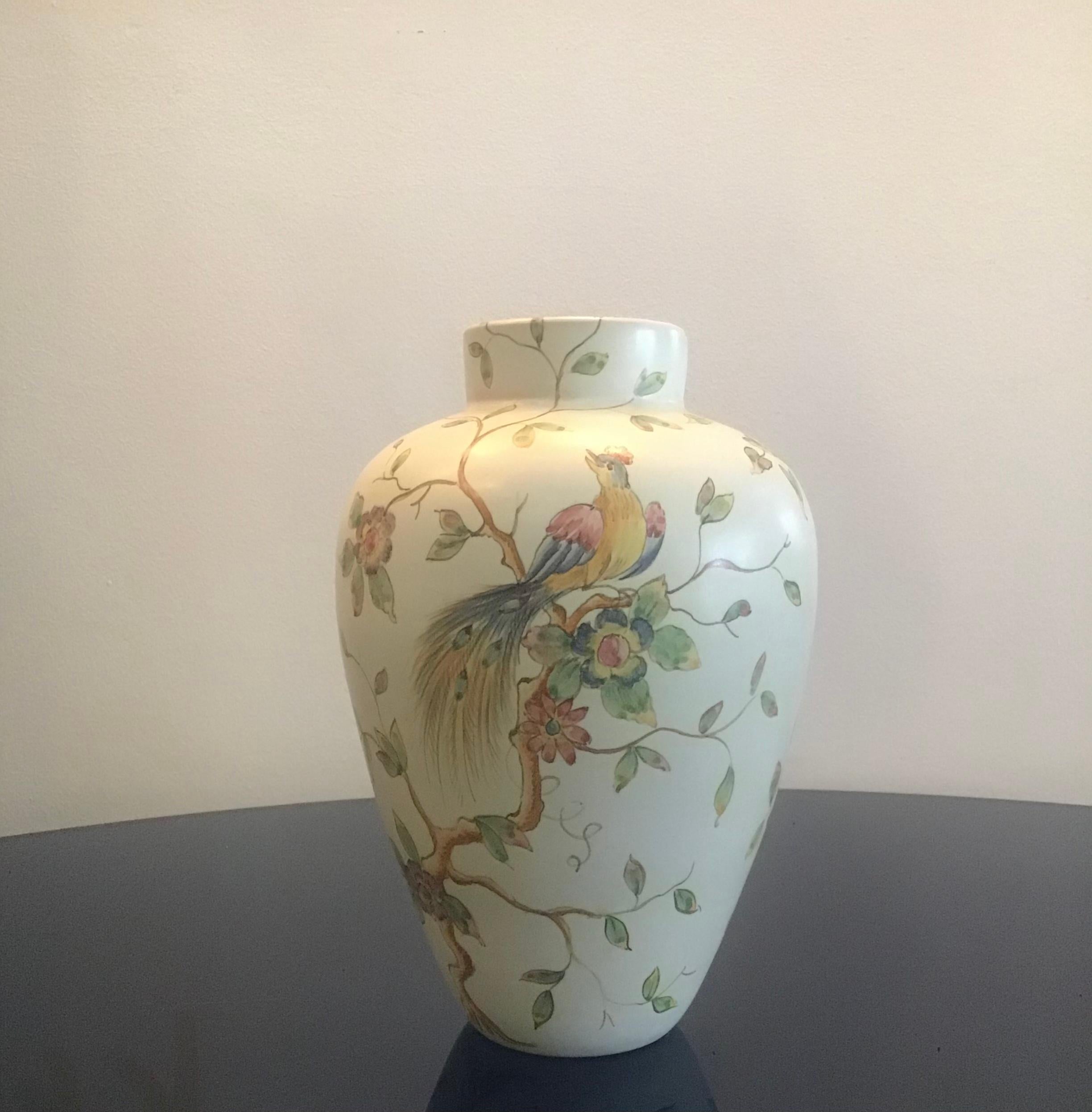 Santarelli “ Gualdo Tadino” vase ceramic 1940; Italy.