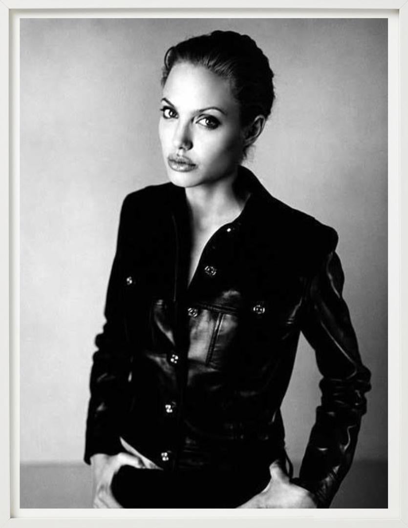'Angelina Jolie for Esquire' - Portrait in Leather, Fine Art Photography, 1999 For Sale 2