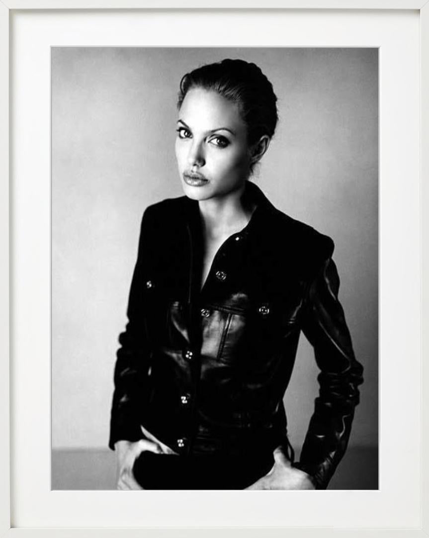 'Angelina Jolie for Esquire' - Portrait in Leather, Fine Art Photography, 1999 For Sale 3