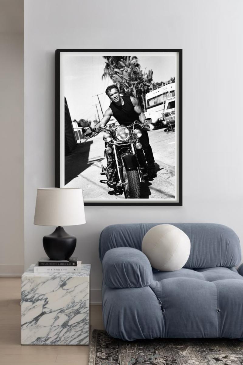 Arnold Schwarzenegger - Sur une moto, Diptych Fine Arts, 1999 en vente 6