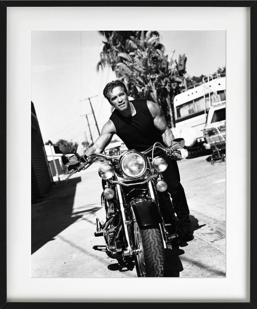 Arnold Schwarzenegger, portrait en noir et blanc, photographié par Sante D'Orazio.

Tous les tirages sont en édition limitée. Disponible en plusieurs tailles. Encadrement haut de gamme sur demande.

Toutes les impressions sont réalisées et signées