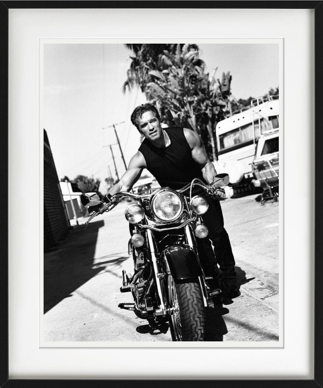 Arnold Schwarzenegger - Sur une moto, Diptych Fine Arts, 1999 en vente 1