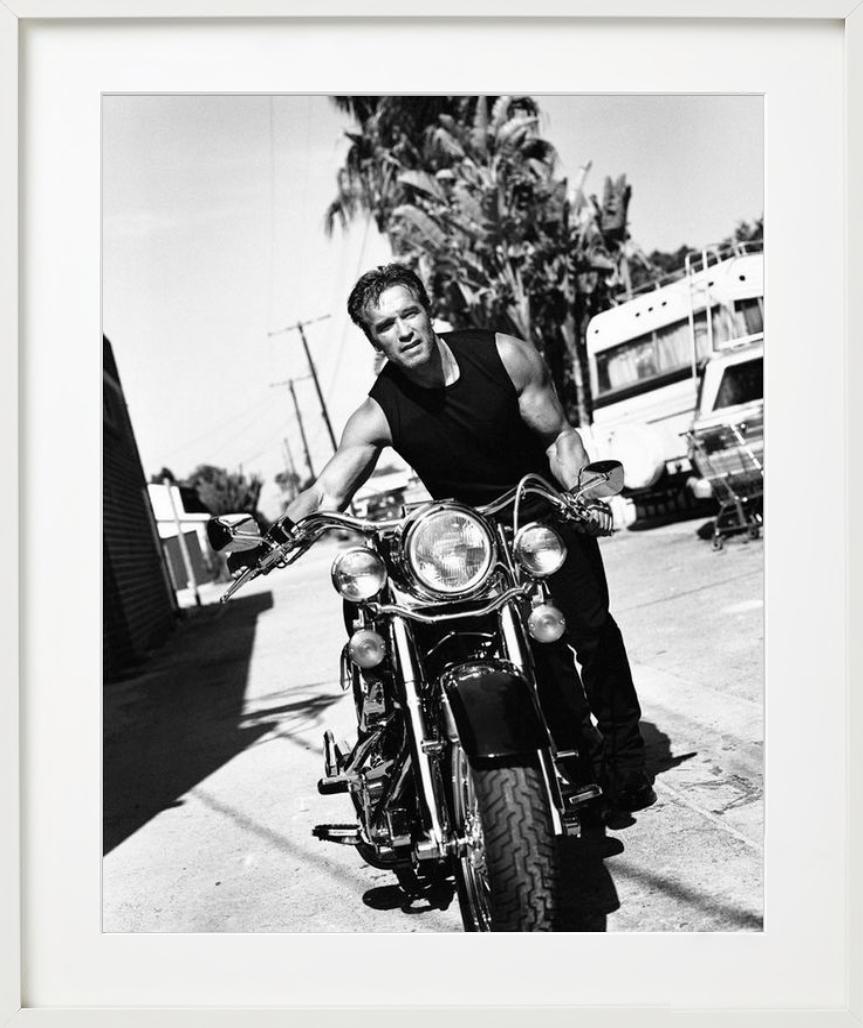 Arnold Schwarzenegger - Sur une moto, Diptych Fine Arts, 1999 en vente 4
