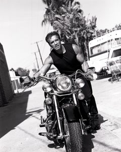 Arnold Schwarzenegger - Sur une moto, Diptych Fine Arts, 1999
