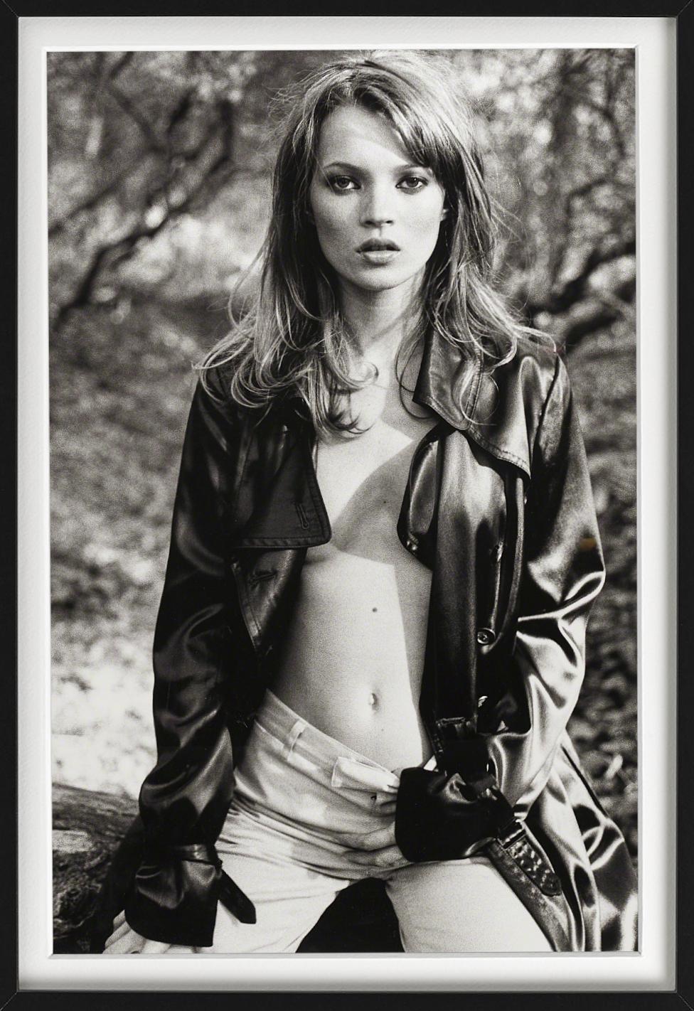Kate Moss Leather Jacket, Glen Cove, for Vogue Italy, Fine Art Photography 1995 For Sale 1
