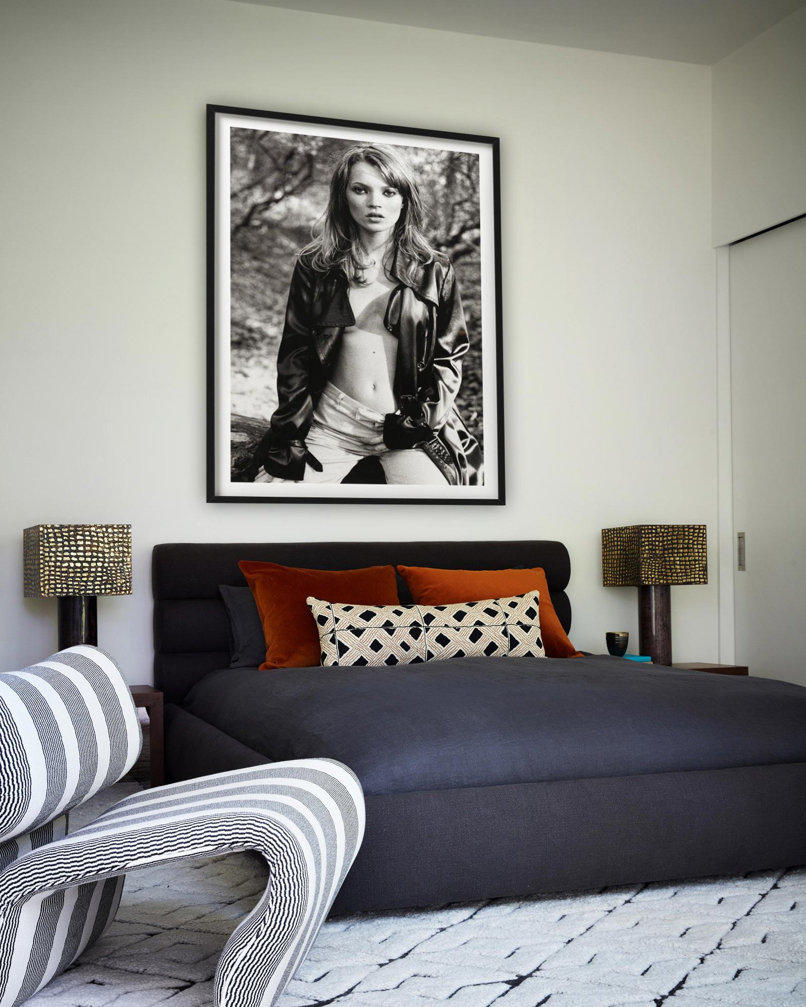 Kate Moss Leather Jacket, Glen Cove, for Vogue Italy, Fine Art Photography 1995 For Sale 5