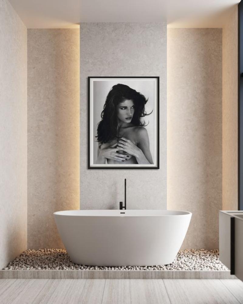 Stephanie Seymour for Playboy - b&w Nude Portrait, Fine Art Photography, 1993 For Sale 5