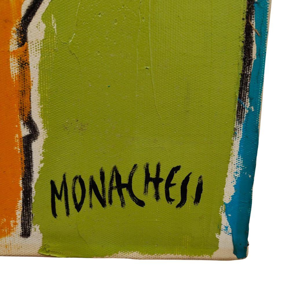 Oiled Sante Monachesi, olio su tela, 