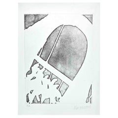 Figure and Arch - Original Etching by Sante Monachesi - 1970s