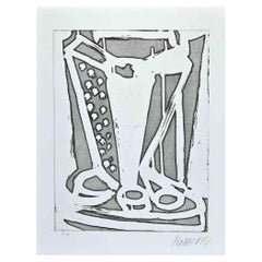 Untitled - Original Etching by Sante Monachesi - 1970s