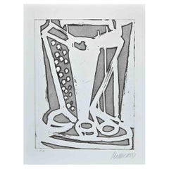 Untitled - Original Etching by Sante Monachesi - 1970s