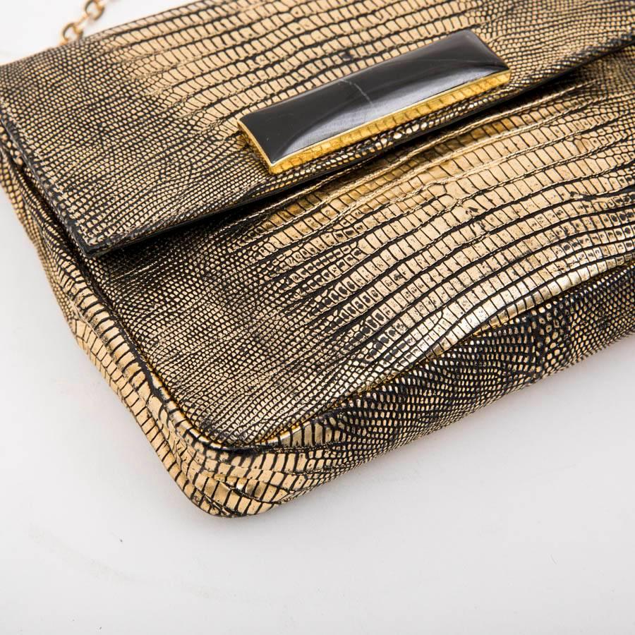 Brown SANTESTEBAN Bag in Golden Lizard