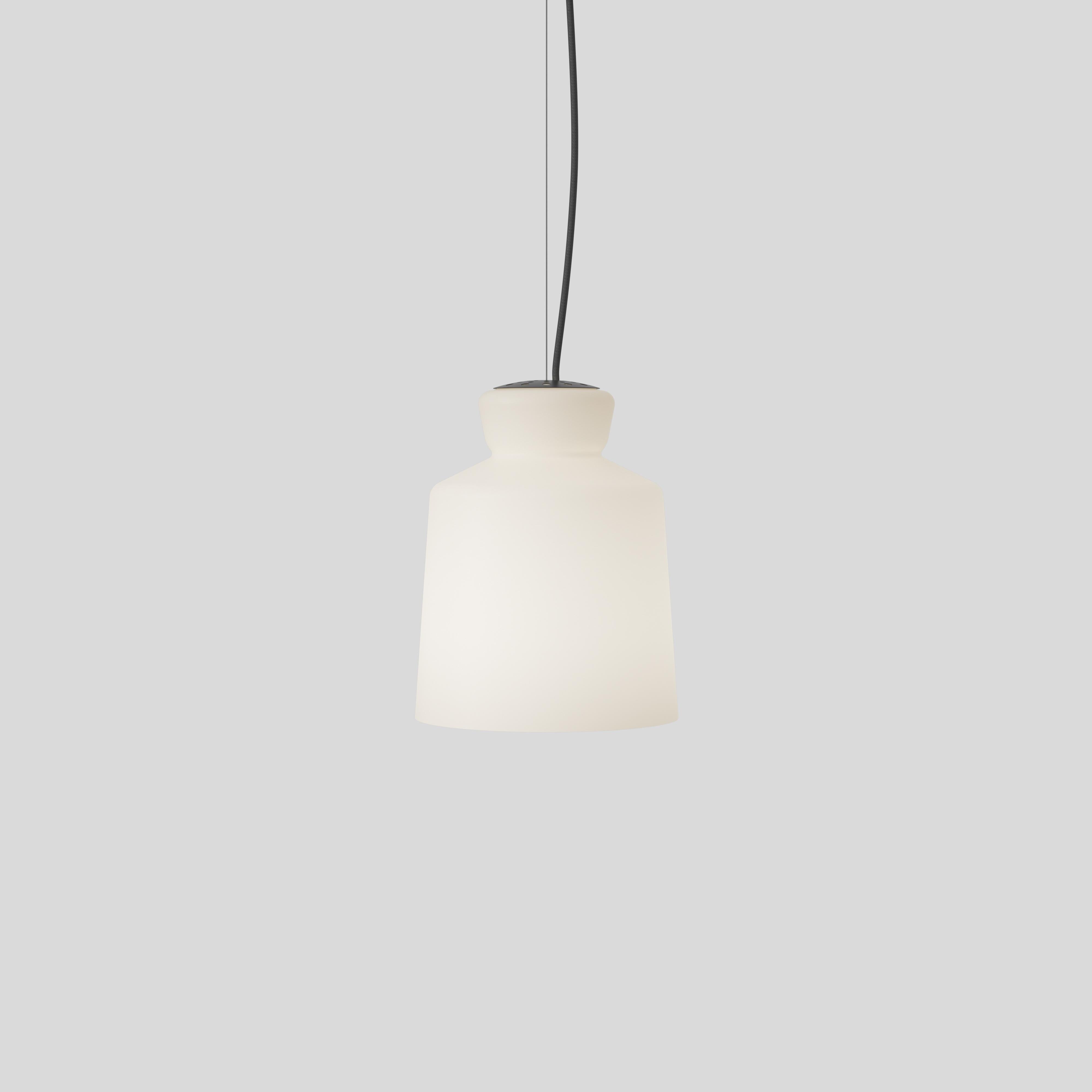 Mid-Century Modern Santi & Borachia SB Cinquantotto Opaline Ceiling Lamp for Astep For Sale