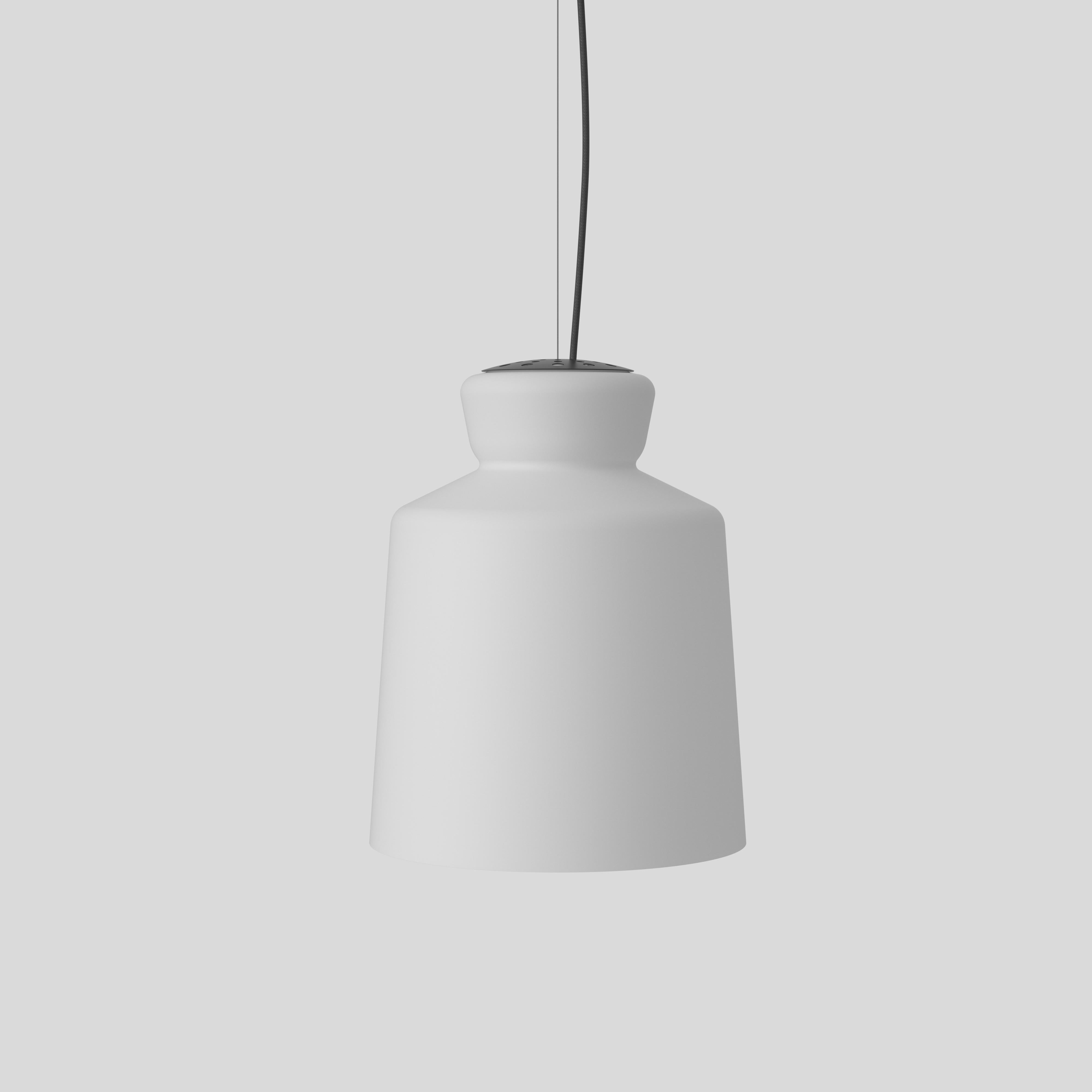 Opaline Glass Santi & Borachia SB Cinquantotto Opaline Ceiling Lamp for Astep
