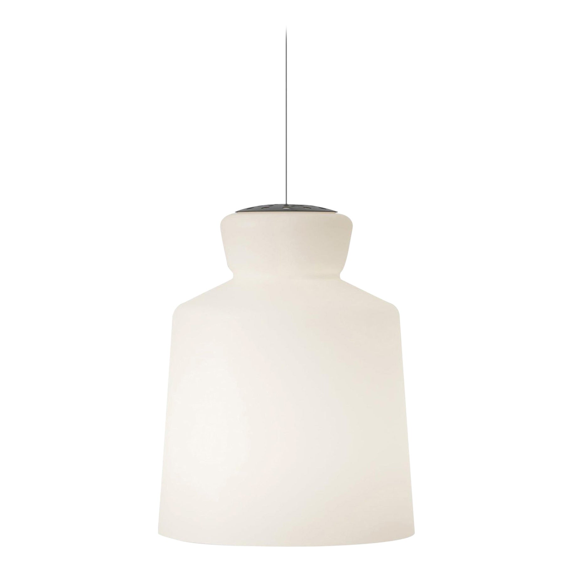 Santi & Borachia SB Cinquantotto Opaline Ceiling Lamp for Astep For Sale